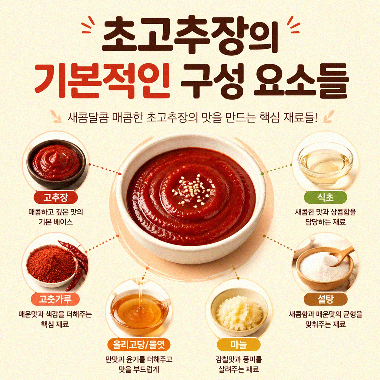 초고추장 만들기, 몇 가지 원칙만 알면 누구나 가능합니다