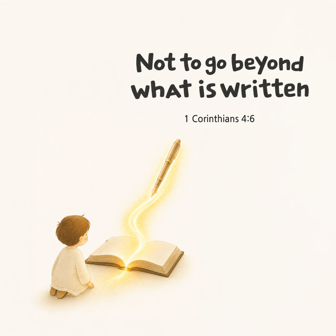 Today's Bible verse card 1 Corinthians 4:6 scripture image