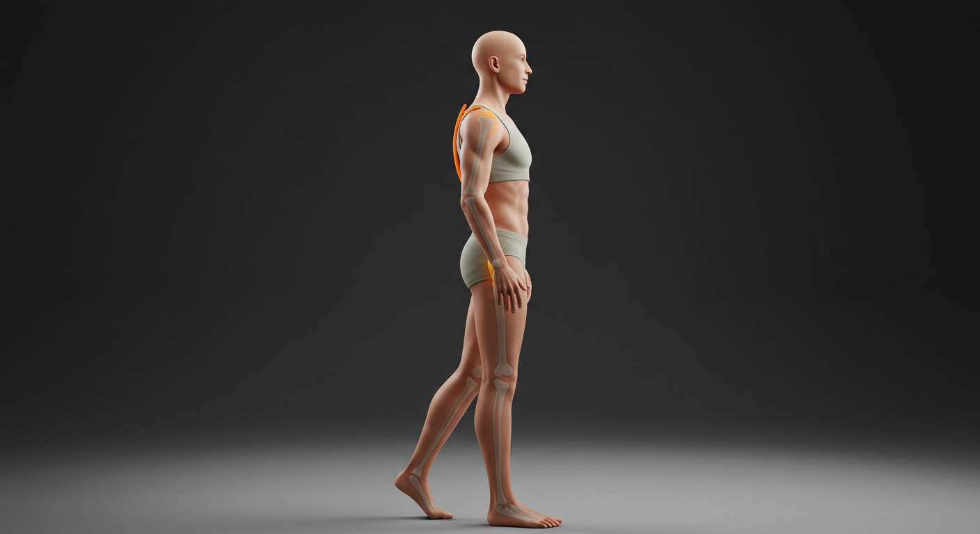 바른 걷기 자세와 잘못된 걷기 자세 비교