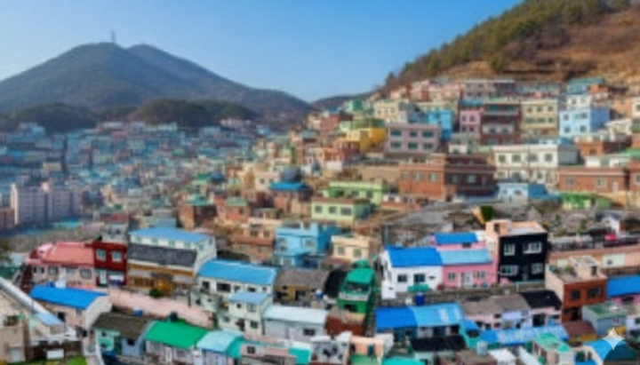 감천문화마을의 알록달록한 풍경
