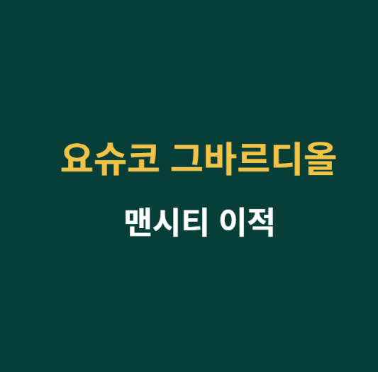 미리캔버스 요슈코 그바르디올 맨시티 이적 관련 이미지입니다.