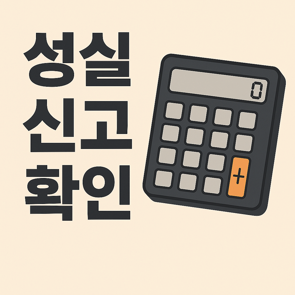 성실신고확인 대상자와 가산세, 세액 공제까지 총정리
