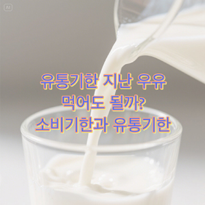 유통기한 지난 우유, 먹어도 될까? 소비기한과 유통기한