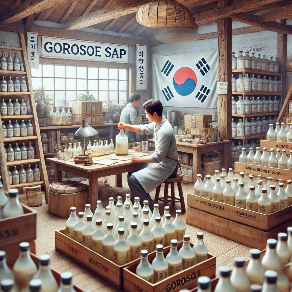 고로쇠물과 관련 된 사진