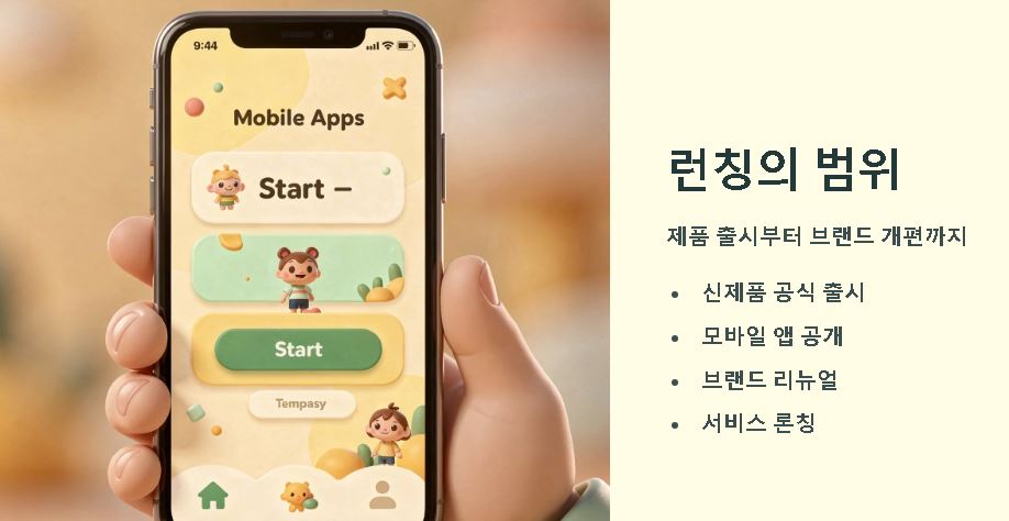 런칭 뜻