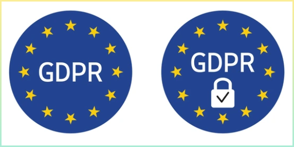 GDPR 로고 템플릿. 일반 데이터 보호 규정. GDPR 로고 아이콘.