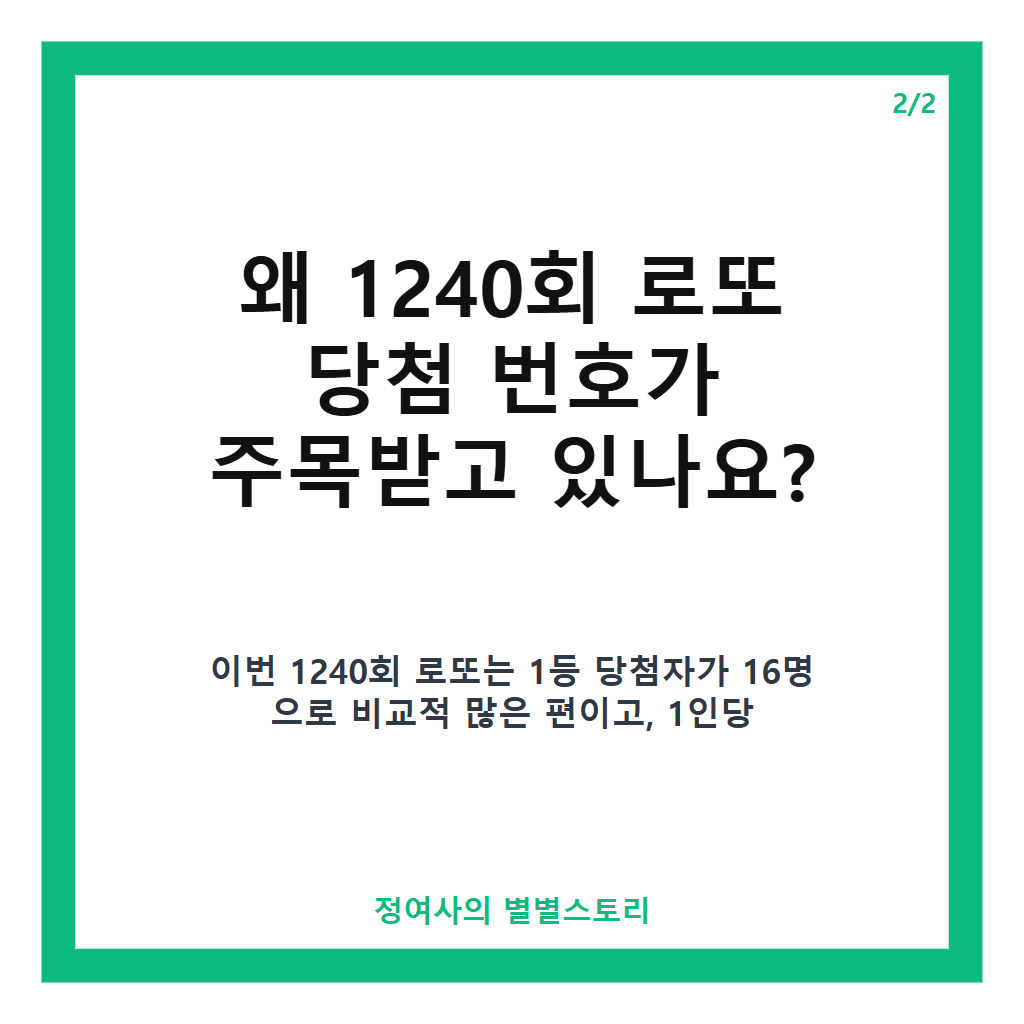 회 로또 당첨 번호와 1등 당첨금 17억 원 최신 정보 및 당첨지역 안내 카드뉴스 3