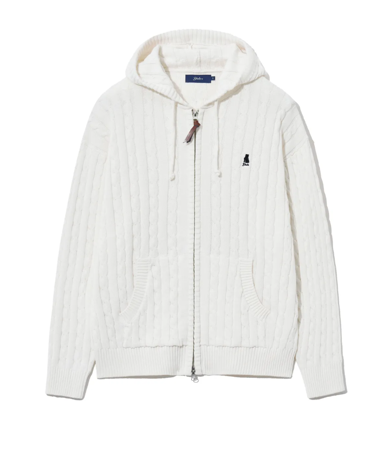 {가디건} 사랑을 처방해 드립니다 10회 :: 김선빈(공우재) / 예일 아이보리 꽈배기 케이블 니트 후드 집업 가디건