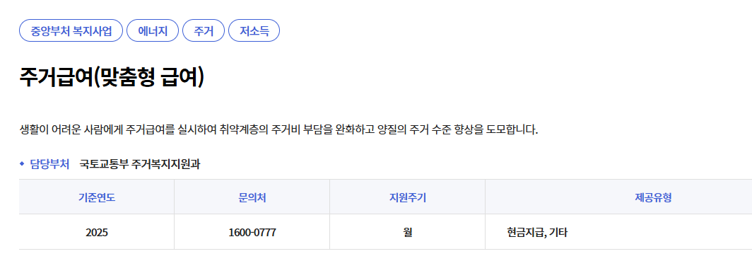 주거급여 지급 방식 이미지