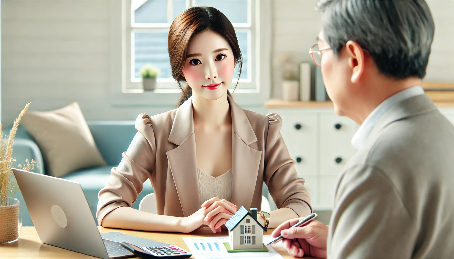 주택연금 종류 관련 상담하는 이미지