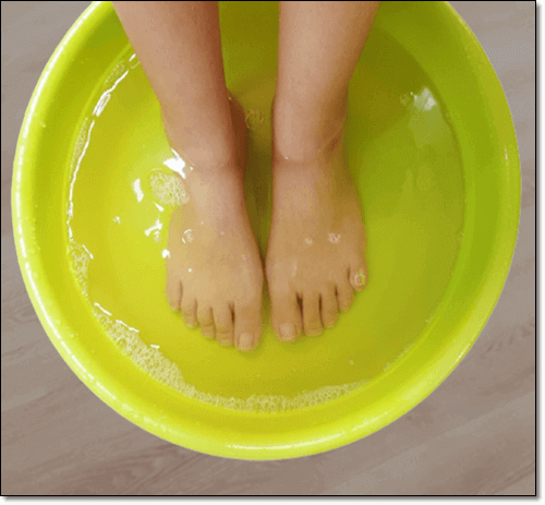 근족막염에 도움이 되는 족욕