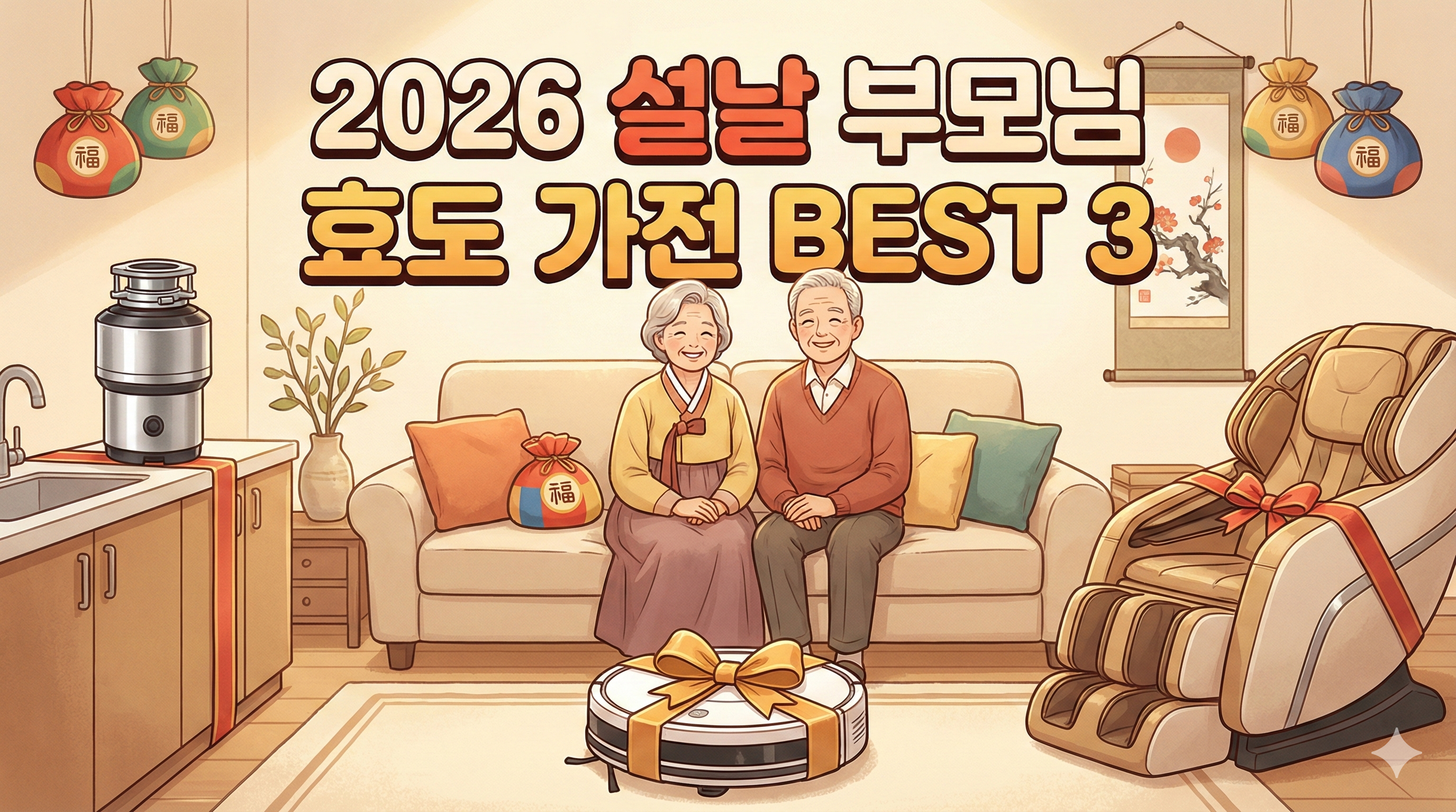 2026년 설날 부모님 선물 효도 가전 BEST 3 설명