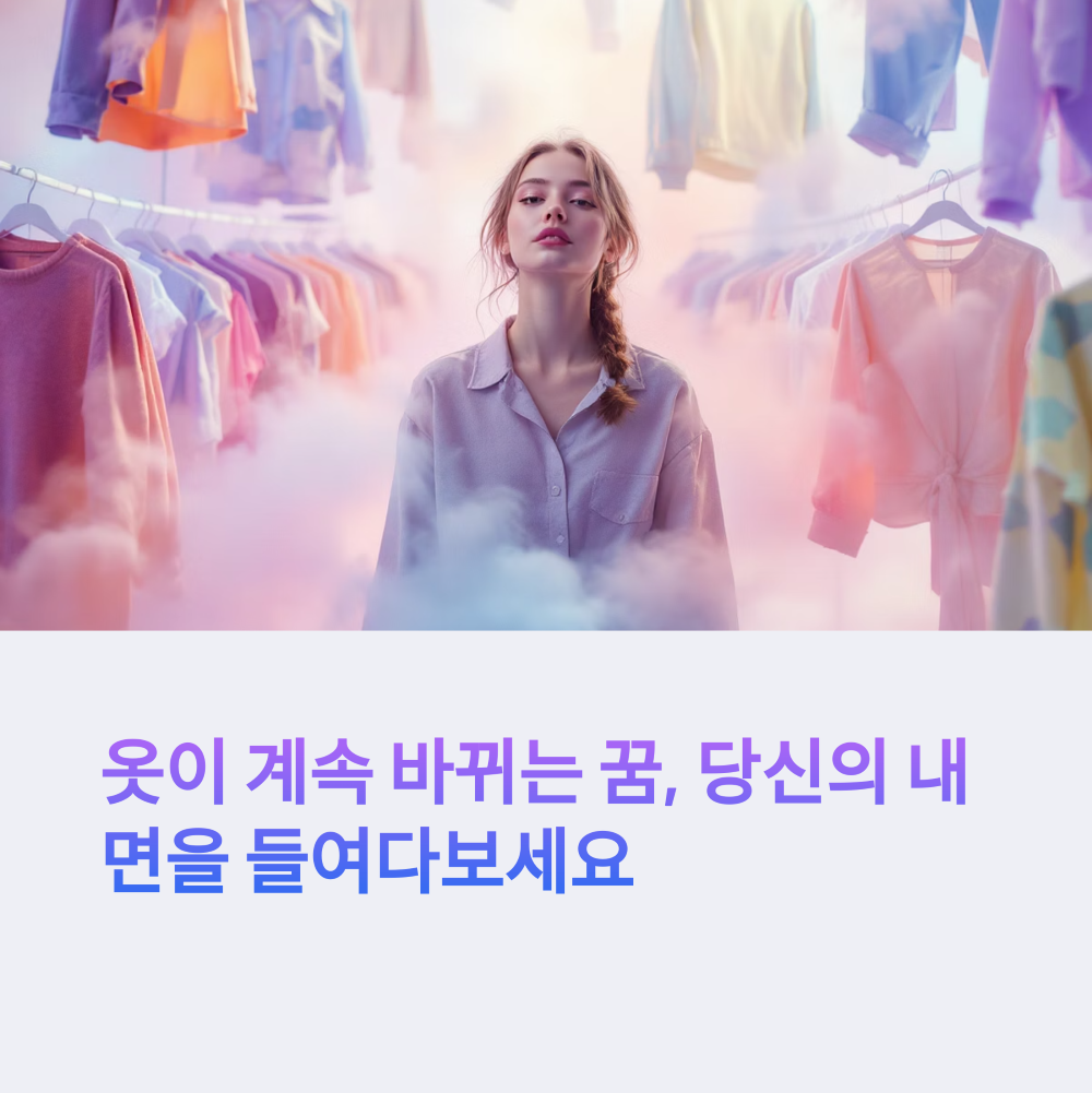 옷이 계속 바뀌는 꿈, 정체성의 혼란 썸네일
