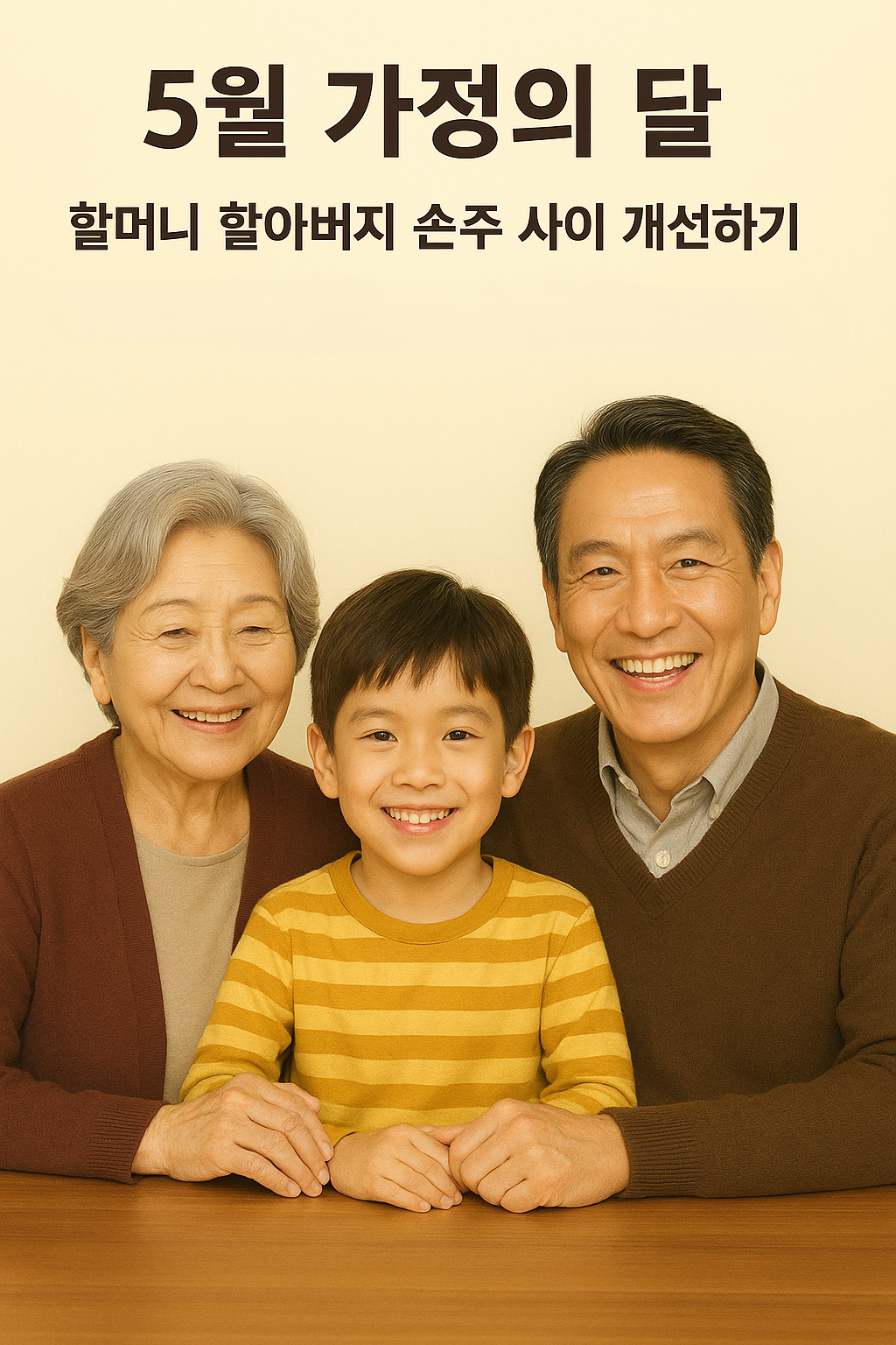 5월 가정의 달 할머니 할아버지 손주 사이 개선하기
