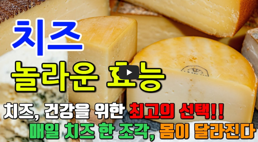 치즈 효능 영상보기