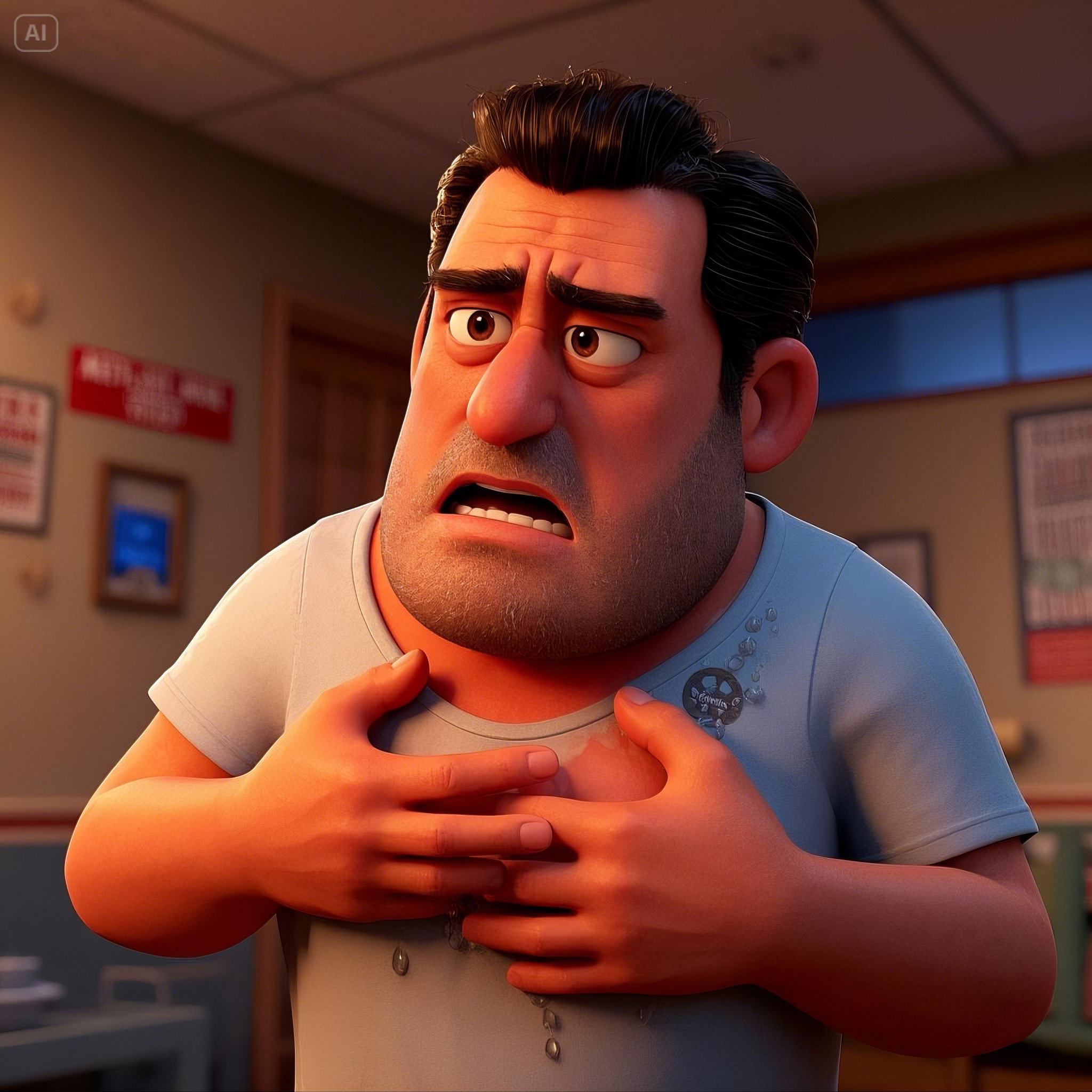 관상동맥질환의 전조증상_가슴통증