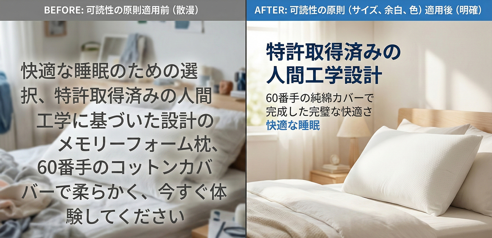 視線の流れを操る「可読性の3原則」