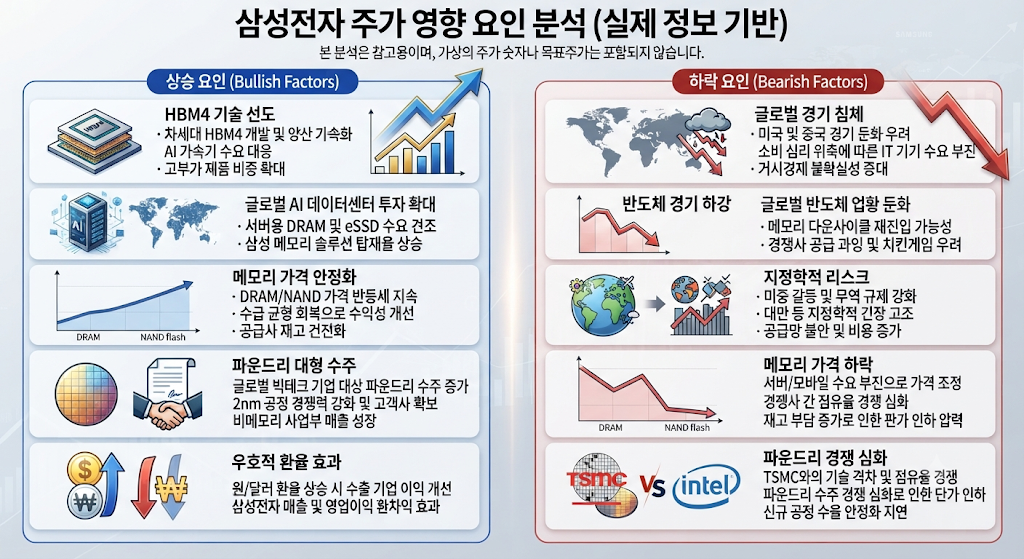 삼성전자 주가 상승과 하락 핵심 변수