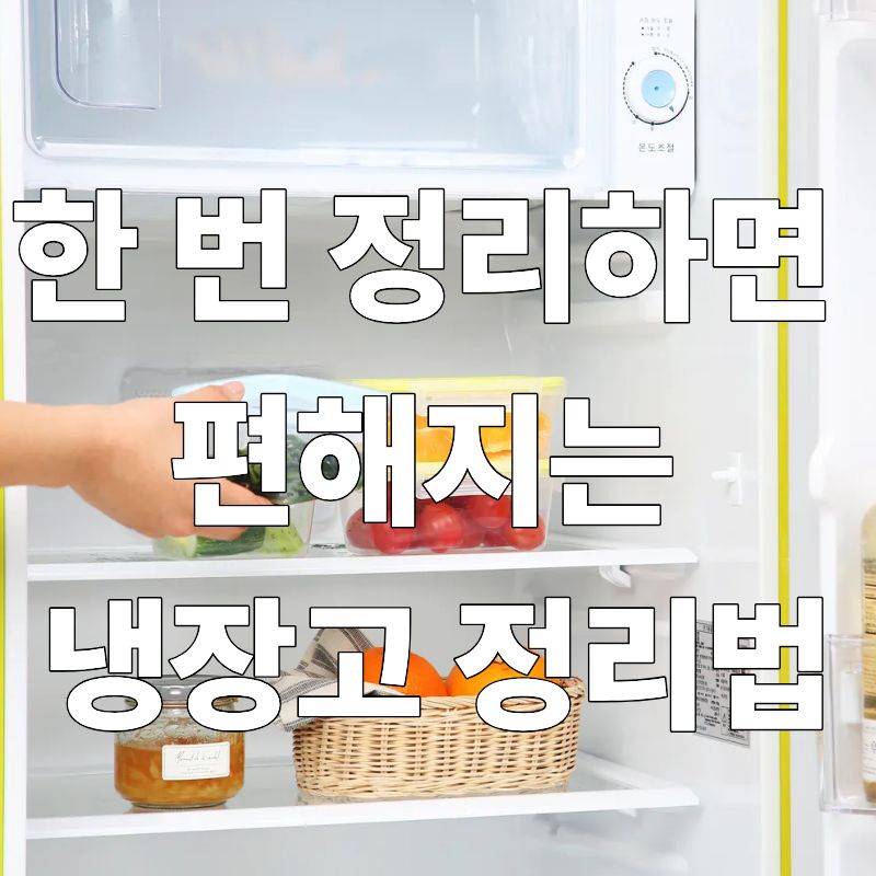 한 번 정리하면 두고두고 편해지는 냉장고 정리법