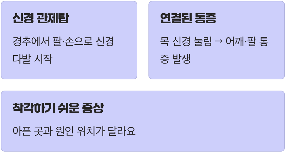 왜 목이 아니라 어깨가 아플까요?