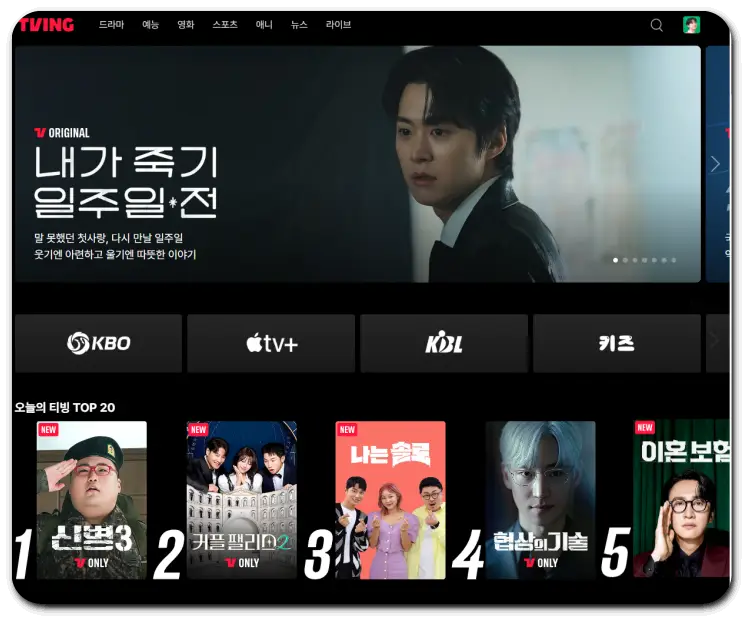 티빙 공유 계정