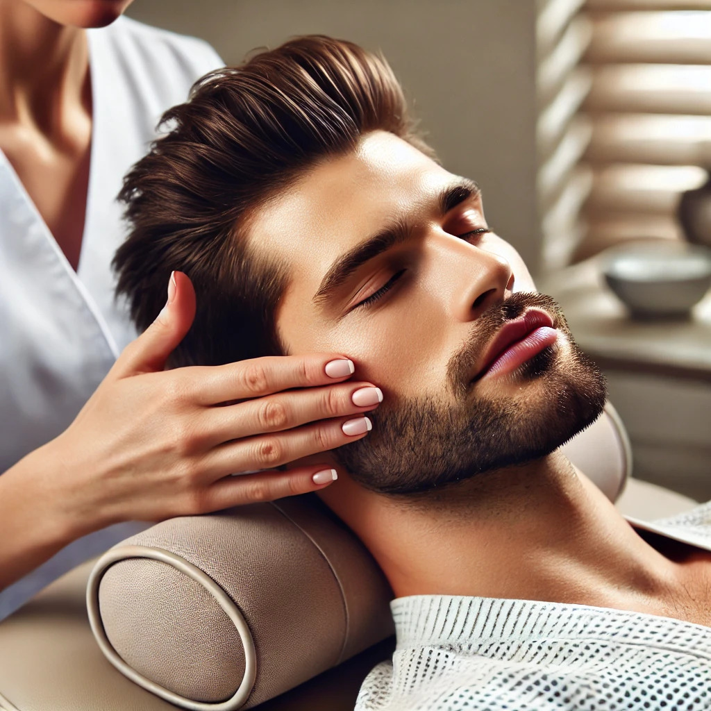 리프팅 시술 받는 남자 관련 사진