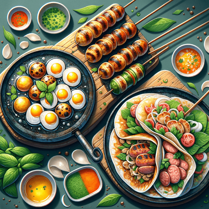 &#39;Banh Can&#39;&#44; &#39;Nem Nuong Nha Trang&#39;&#44; &#39;Banh Xeo&#39;