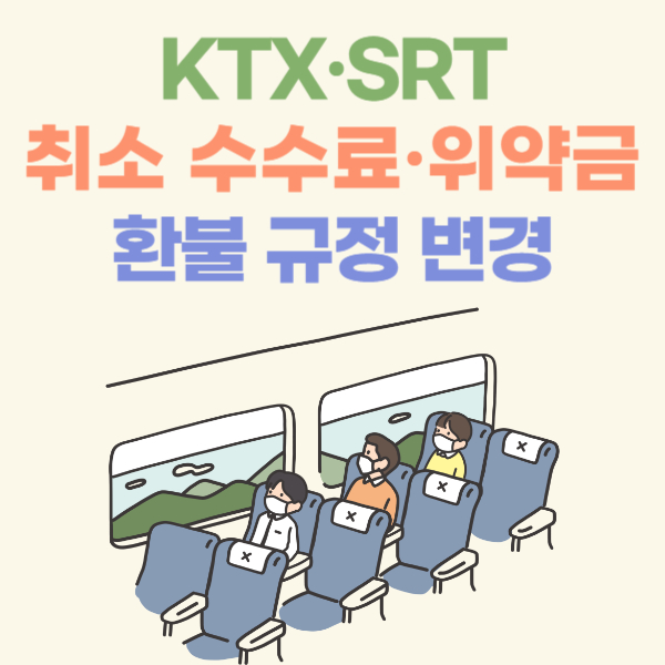 KTX SRT 취소 수수료