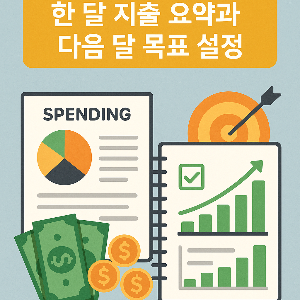 한 달 지출 요약과 다음 달 목표 설정