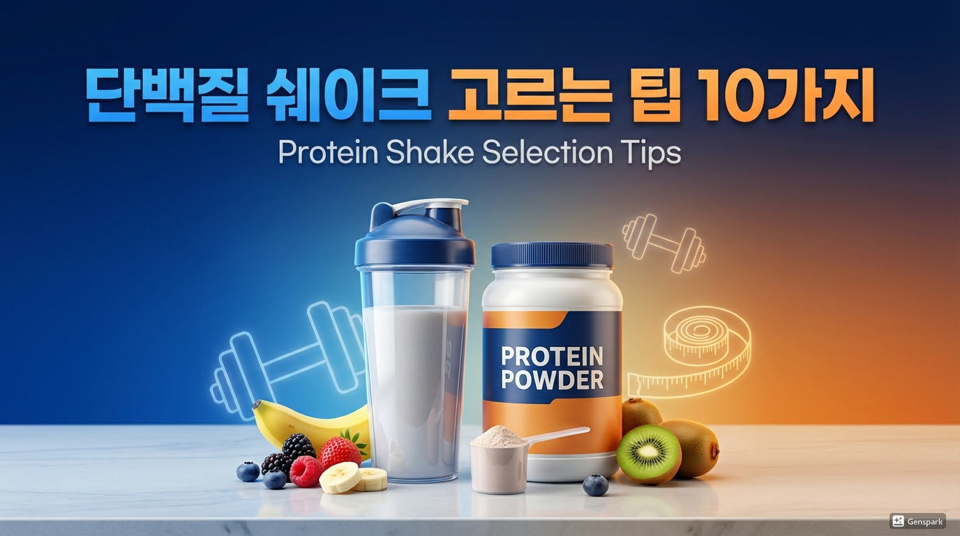 다이어트 단백질 쉐이크 고르는 팁 10가지