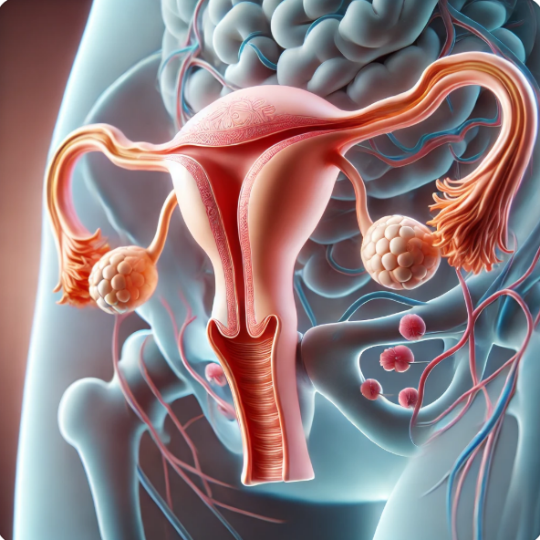 여성의 자궁 경부를 자세하게 보여주는 사진