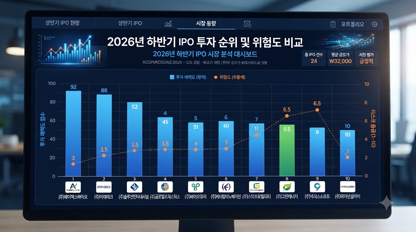 2026년 하반기 공모주 청약 전 반드시 확인해야 할 최종 체크리스트