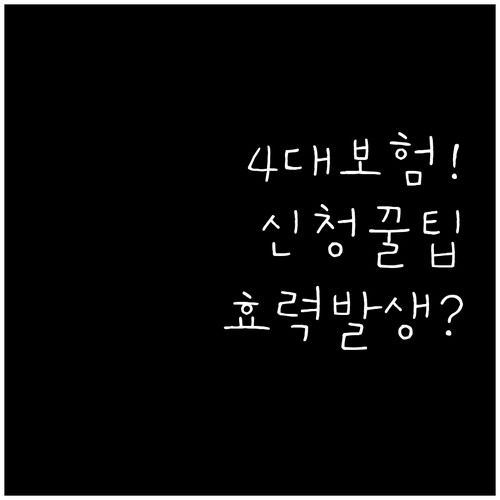 국민비서 4대 보험료 알림, 신청부터..