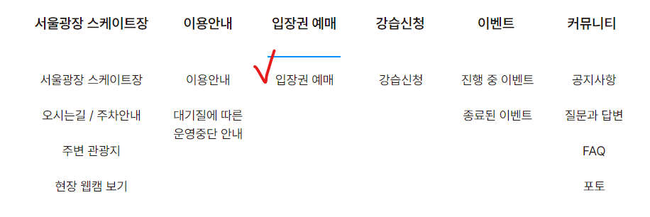 서울광장스케이트장예약