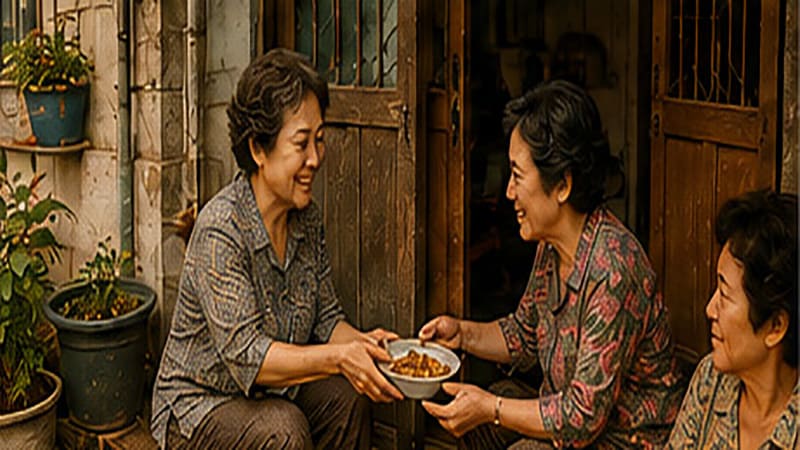 <img src=&rdquo;shared-meal-memory.jpg&rdquo; alt=&rdquo;소박한 집밥을 이웃과 함께 나누던 따뜻한 옛날 식사 풍경&rdquo;>