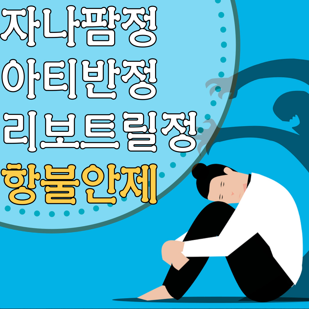 자나팜정 아티반정 리보트릴정 항불안제