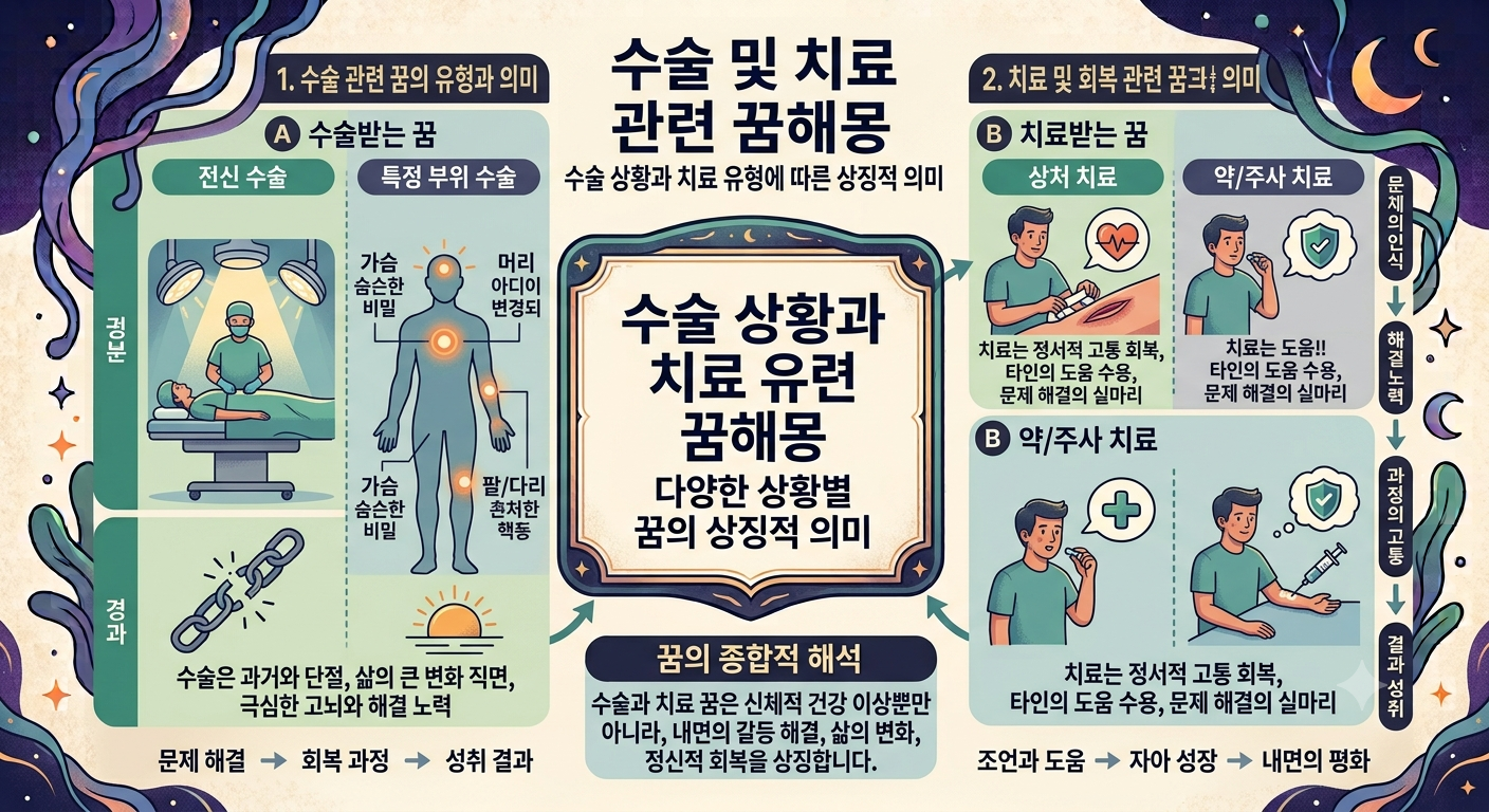 수술 및 치료 관련 꿈해몽