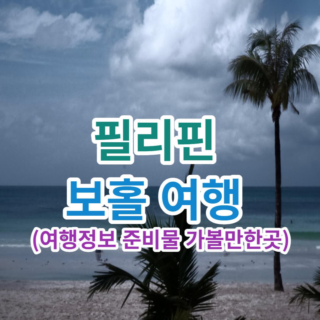 보홀 여행 - 썸네일