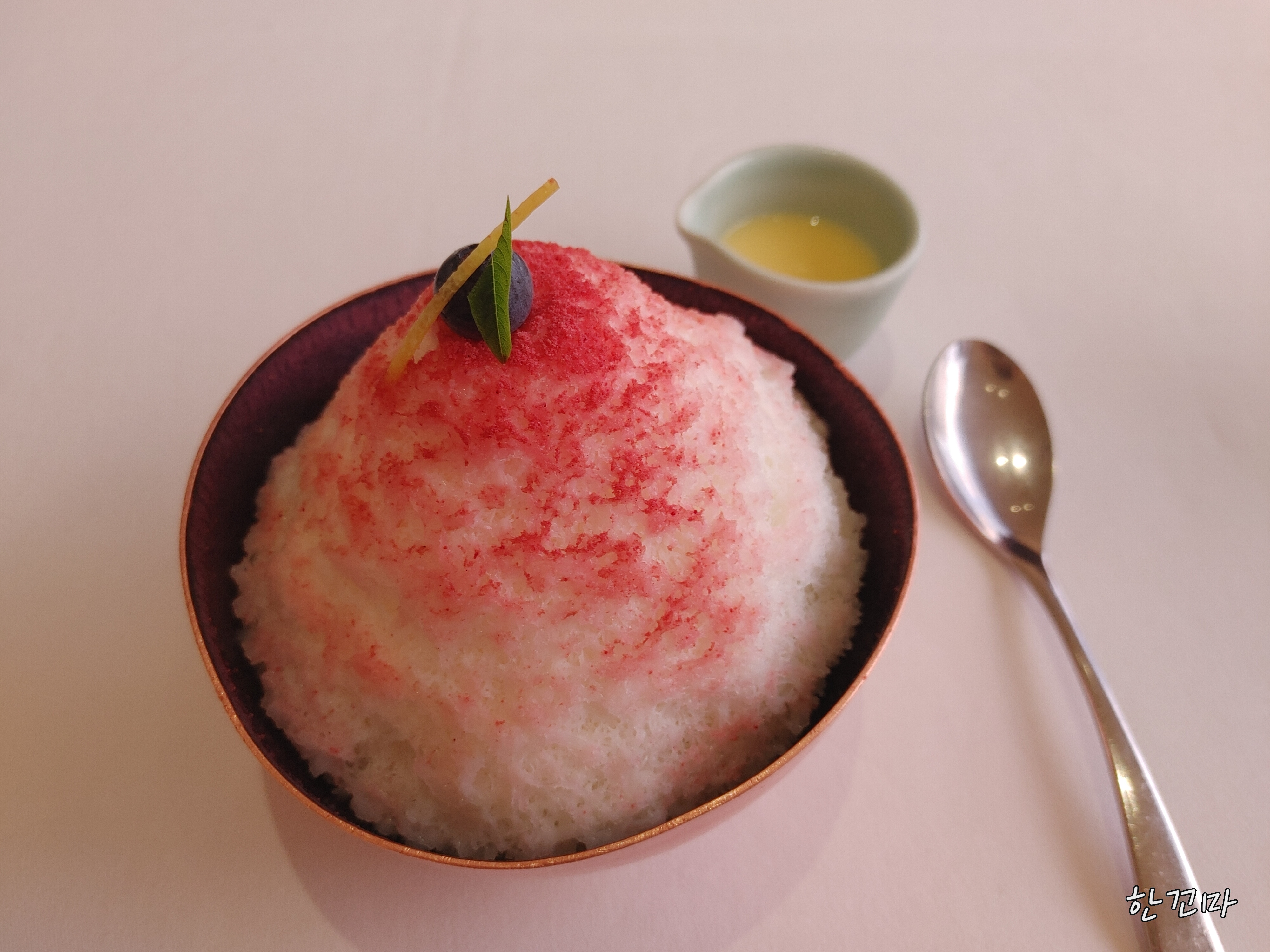 블루베리-소르베와-눈꽃빙수