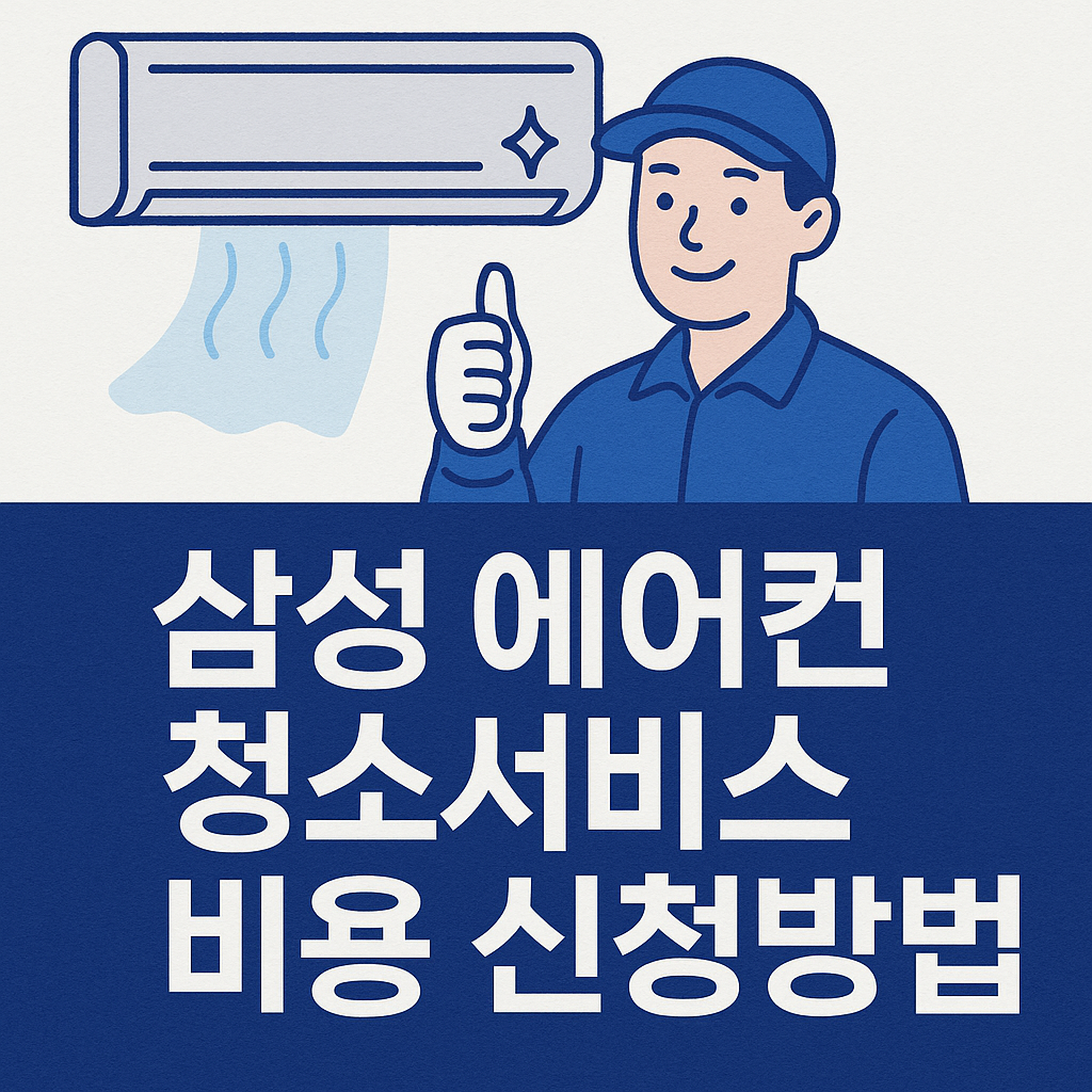 삼성 에어컨 청소서비스 비용 신청방법