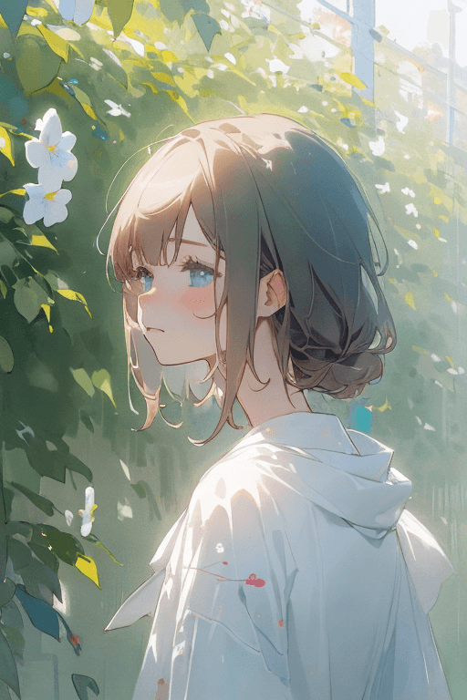 Playground AI로 생성한 그림(1) - 신비한 소녀