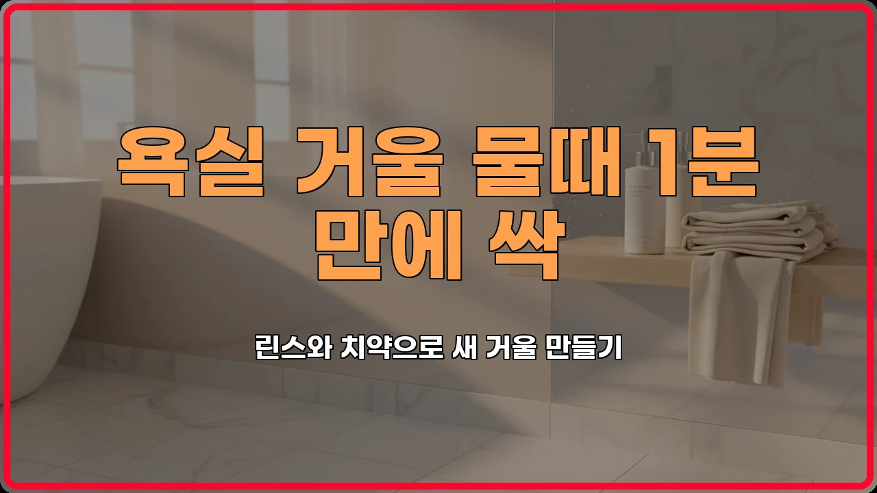 욕실청소