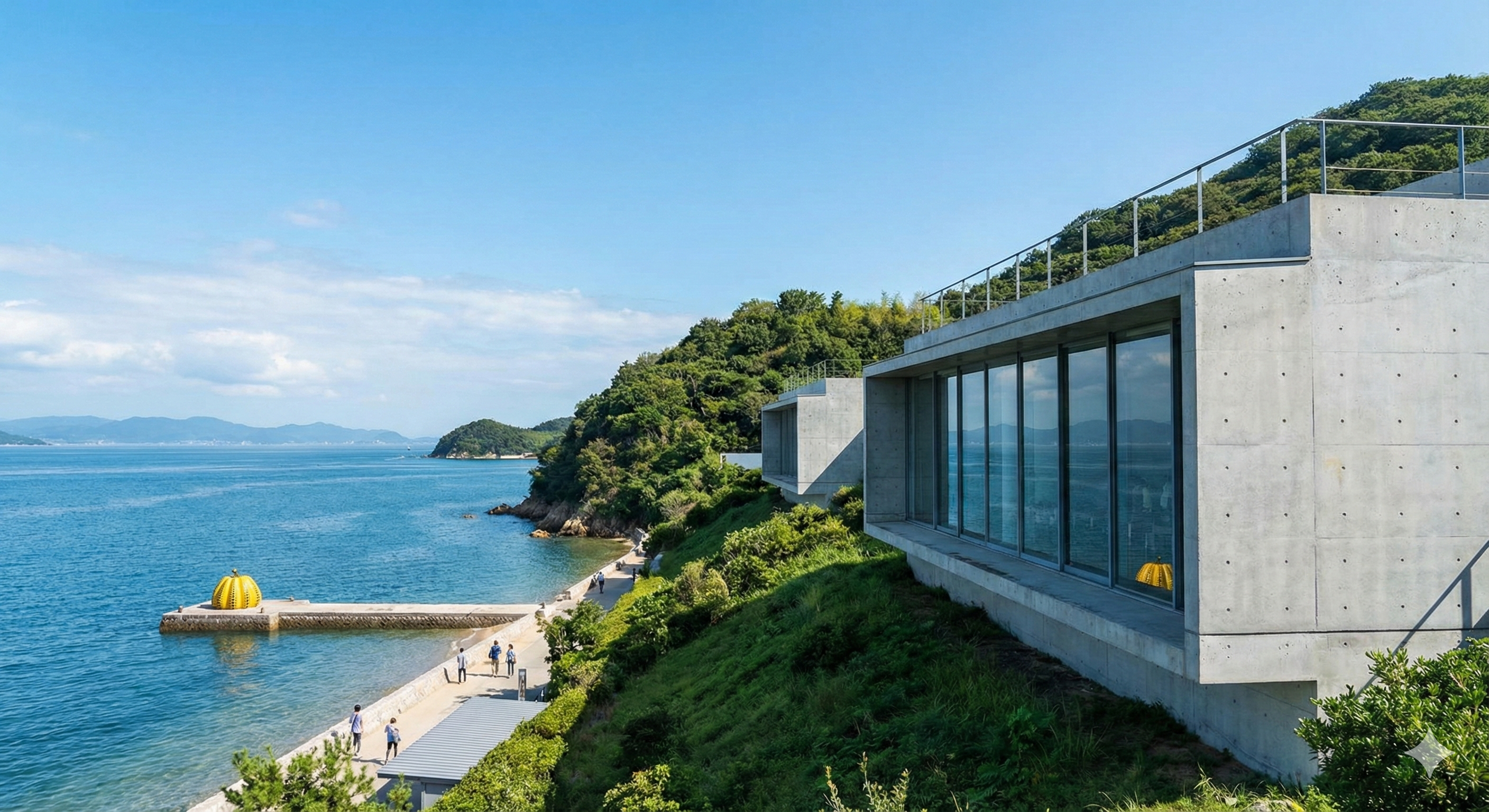 베네세 하우스 뮤지엄 파도소리 들으면서 작품 경험할수있는곳