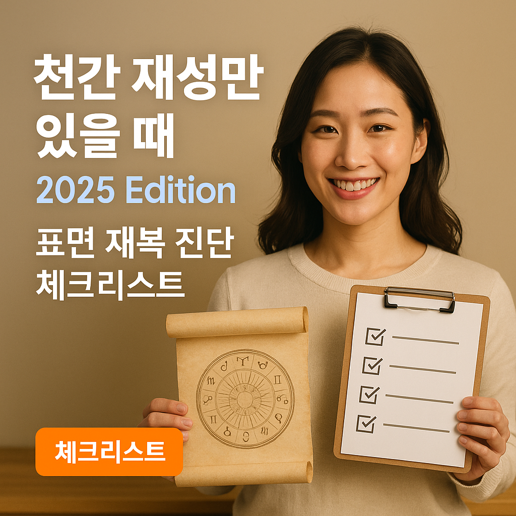 천간 재성만 있을 때 2025 Edition &ndash; 표면 재복 진단 체크리스트