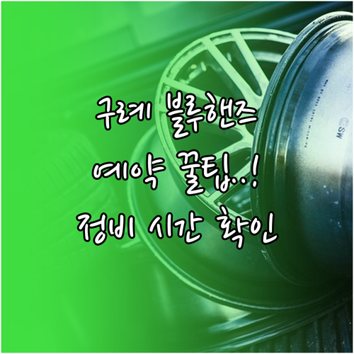 구례 현대자동차 블루핸즈 위치 정비 ..