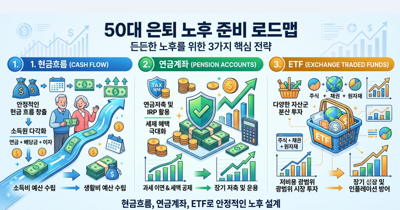 정년 앞둔 50대 은퇴 노후 준비로드맵