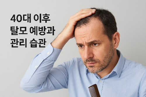 탈모예방과 관리 습관