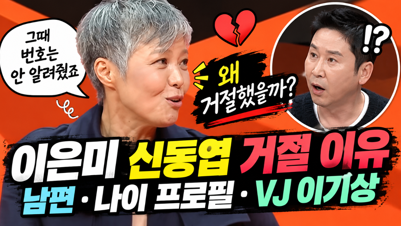 이은미 신동엽 거절 이유|남편·나이 프로필·VJ 이기상