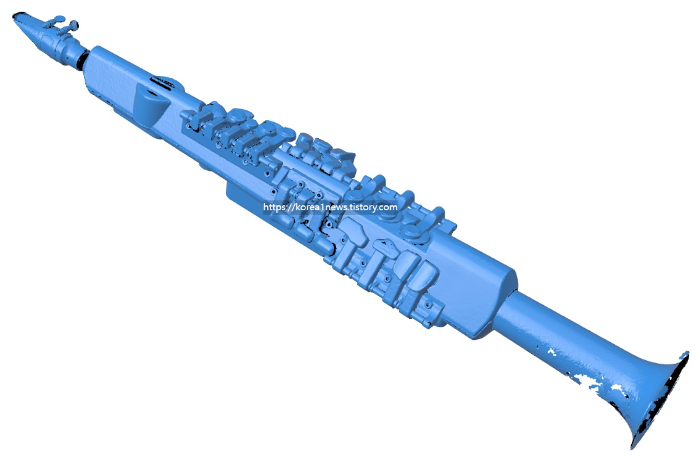 전자 섹소폰 3D스캔 한 메시데이터
