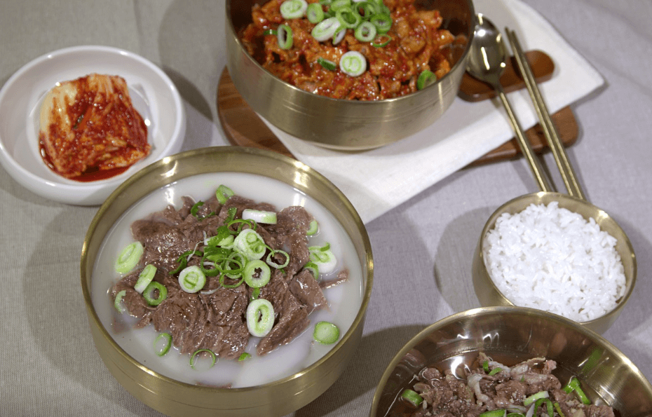 판매 음식들 사진